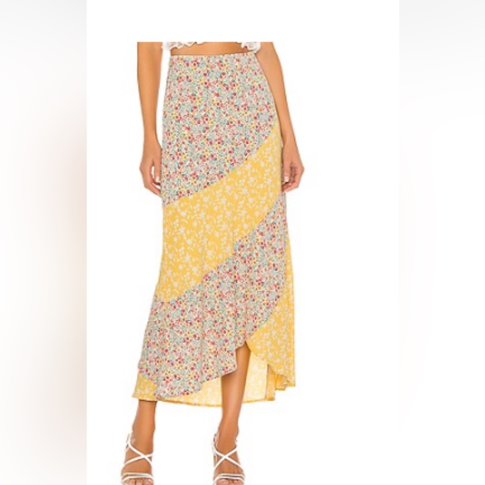 Steve Madden All Mixed Up Skirt in Lemon Drop